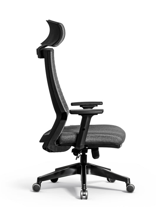 Trento ergonomikus irodai forgószék deréktámasszal, extra fejtámasszal, szövet