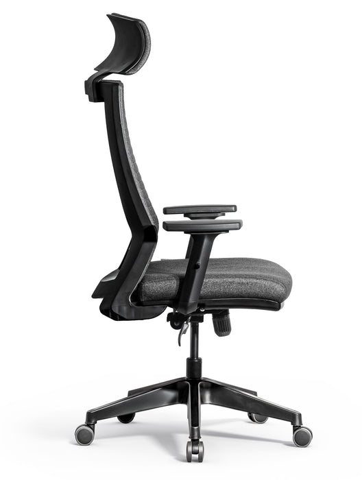 Trento ergonomikus irodai forgószék deréktámasszal, extra fejtámasszal, szövet