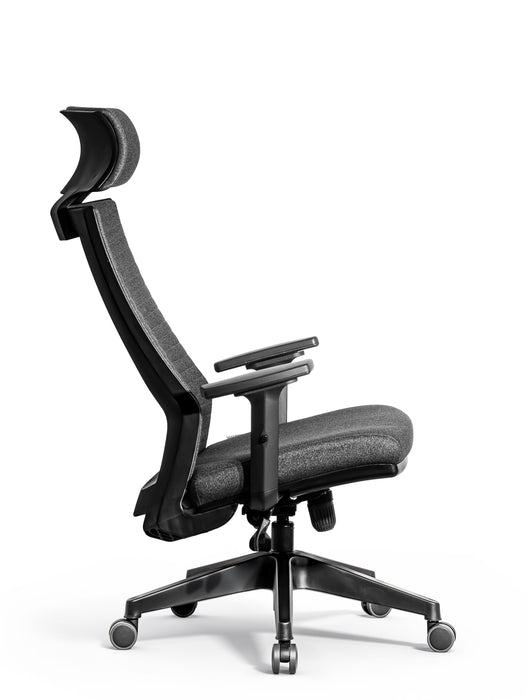 Trento ergonomikus irodai forgószék deréktámasszal, extra fejtámasszal, szövet