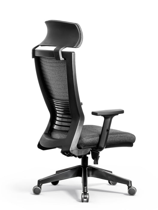 Trento ergonomikus irodai forgószék deréktámasszal, extra fejtámasszal, szövet
