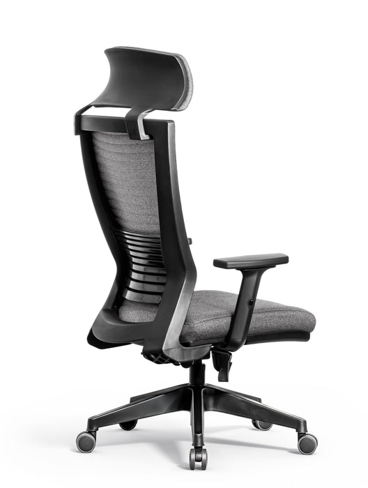 Trento ergonomikus irodai forgószék deréktámasszal, extra fejtámasszal, szövet