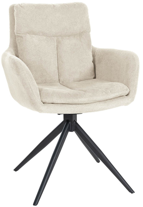 Vilas_forgo_krem_szovet_etkezoszek_fekete_labbal_Deluzzo