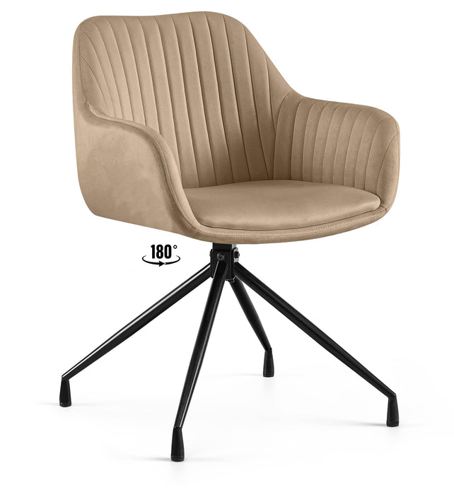Welby_vintage_taupe_barsony_forgo_etkezo_szek_fekete_fem_lab_Deluzzo