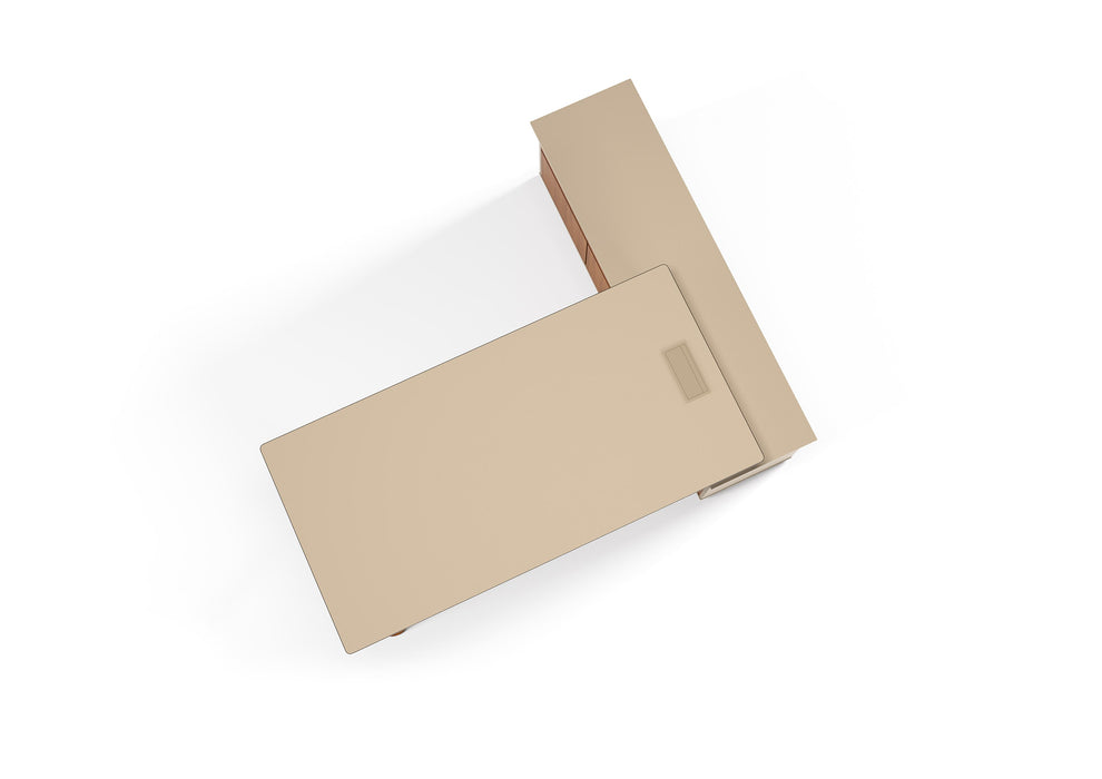 Wieno L-alakú íróasztal oldalkomóddal