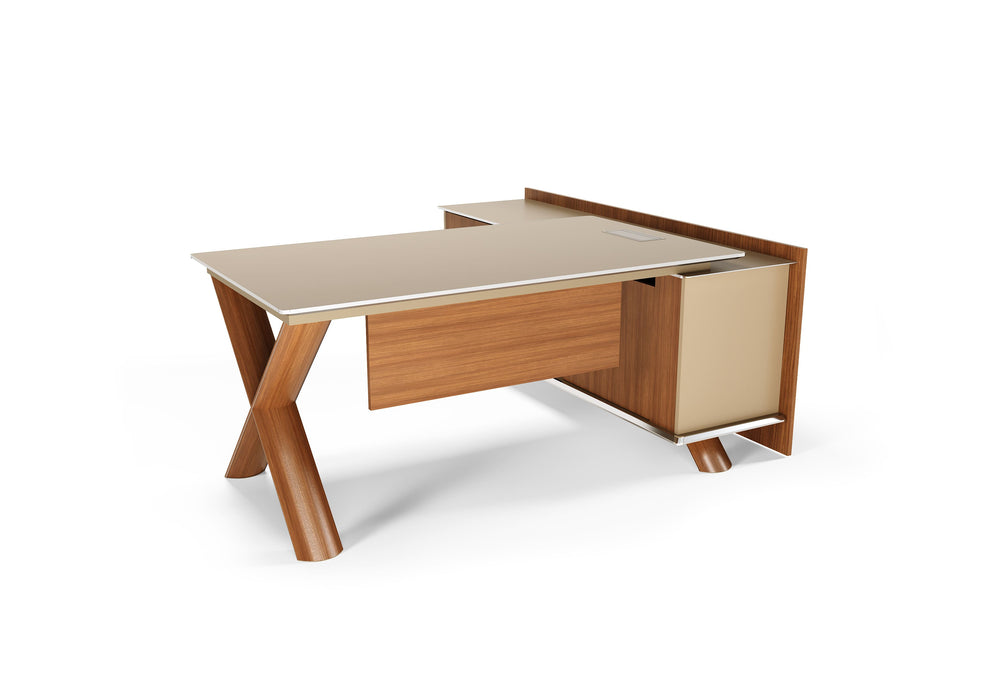 Wieno L-alakú vezetői irodabútor szett