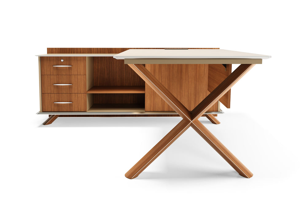 Wieno L-alakú vezetői irodabútor szett