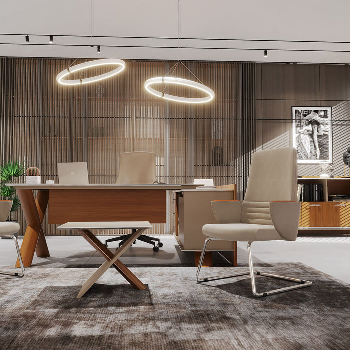 Wieno L-alakú vezetői irodabútor szett