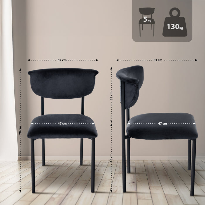 Gambell – Bársony Tárgyalószék Minimalista Fémvázzal