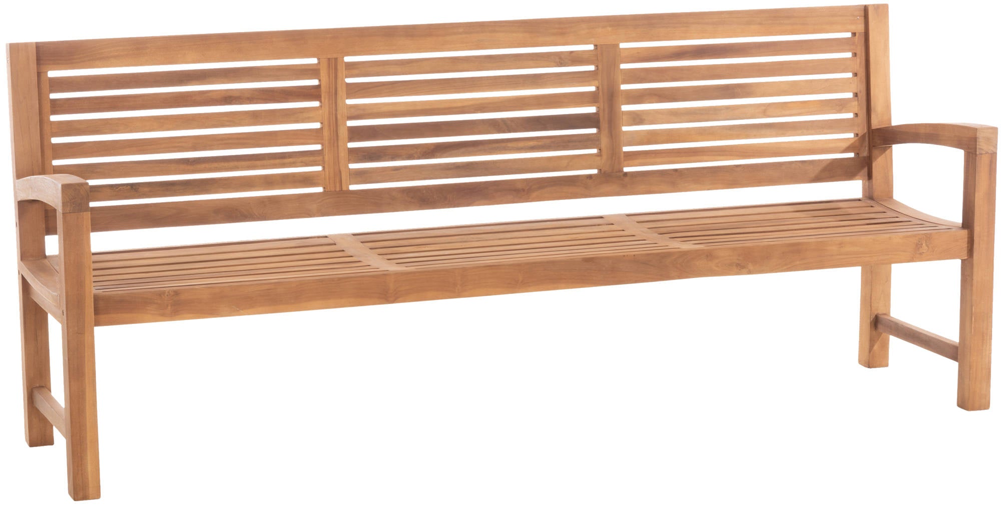 Halden kerti pad tömör teakfából, 120–240 cm – Deluzzo