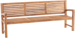 Halden kerti pad tömör teakfából, 120–240 cm – Deluzzo