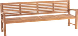 Halden kerti pad tömör teakfából, 120–240 cm – Deluzzo