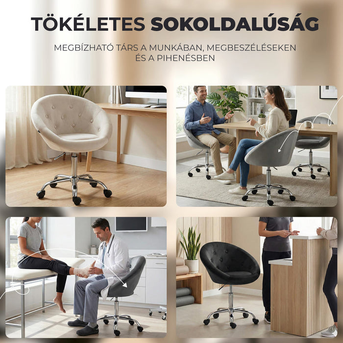 London Velvet Elite – Prémium Bársony Munkaszék