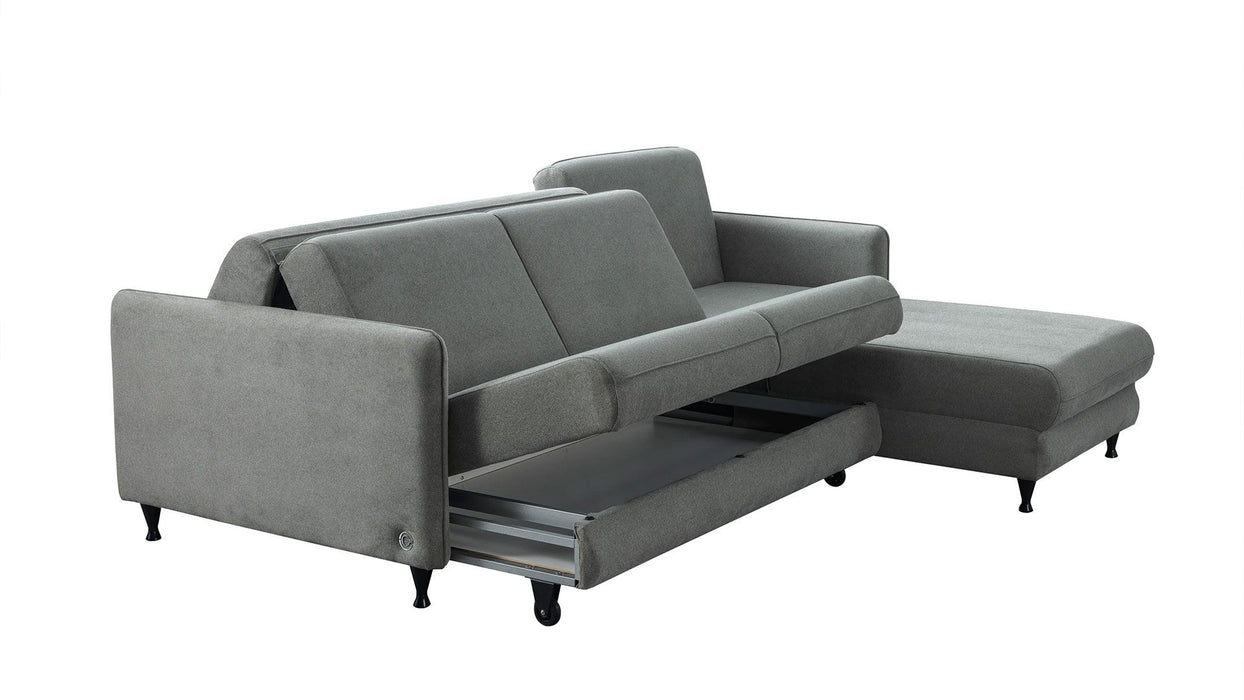 Nappa L-alakú ágyazható kanapé