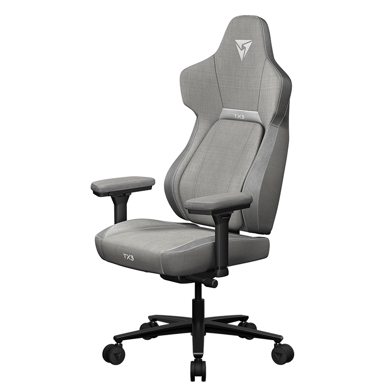 Gamer szék ThunderX3 CORE-Loft, szürke – elölnézet