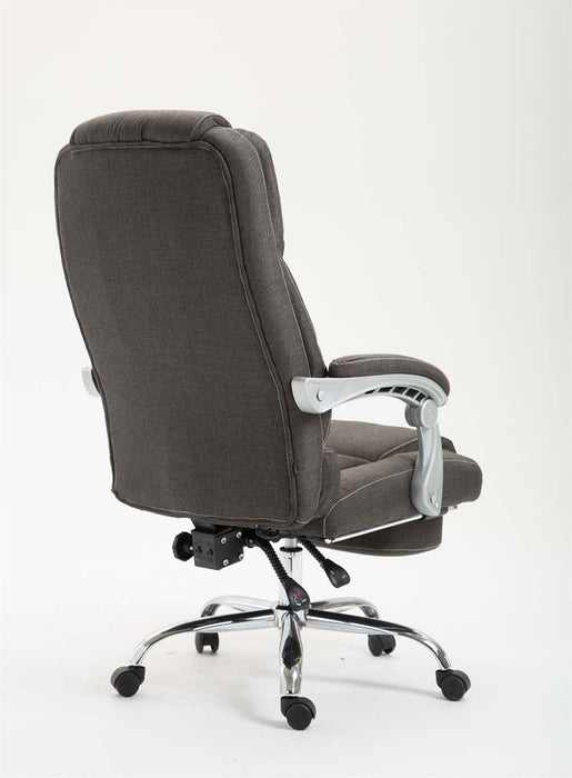 Sötétszürke szövet irodai szék dönthető háttámlával