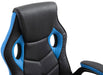 Omis műbőr gamer szék, kék