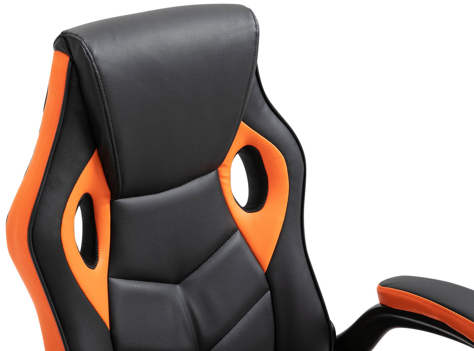 Omis műbőr gamer szék, narancs