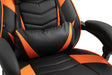 Tilos műbőr gamer szék, narancs