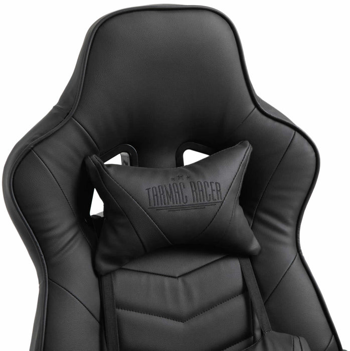 Tilos műbőr gamer szék, fekete