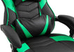 Tilos műbőr gamer szék, zöld