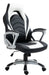 Foxton műbőr irodai szék, dönthető háttámlával- fekete/fehér