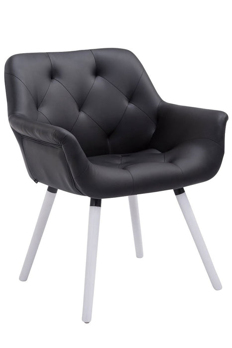 Cassidy_parnazott_steppelt_fekete_mubor_szek_feher_fa_labbal_Deluzzo