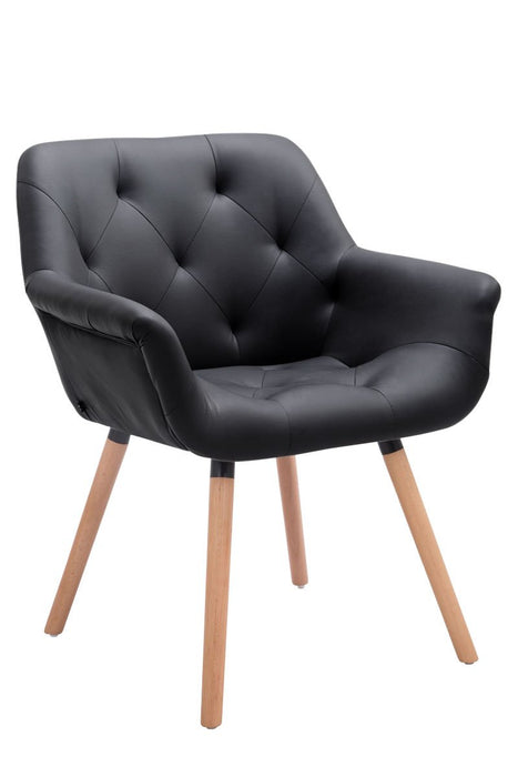 Cassidy_parnazott_steppelt_fekete_mubor_szek_natur_fa_labbal_Deluzzo