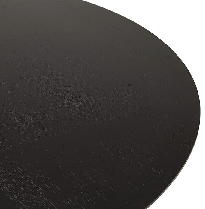 Paton kerek fekete étkezőasztal 120 cm átmérővel
