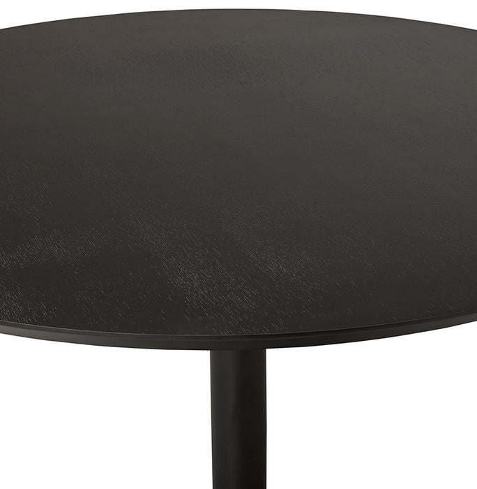 Paton kerek fekete étkezőasztal 120 cm átmérővel