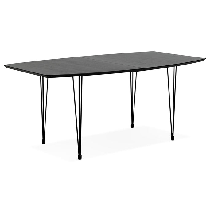 Extensio 270 cm-re bővíthető fekete asztal (170/220/270x100 cm)