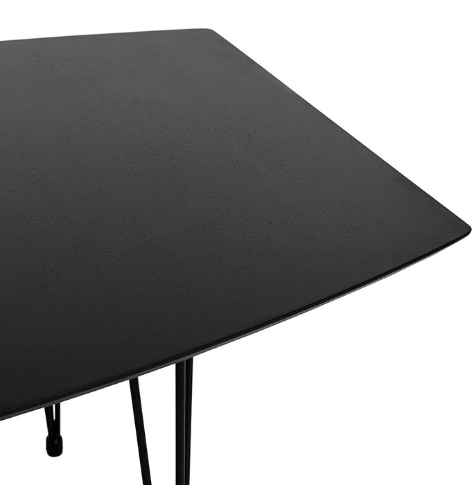 Extensio 270 cm-re bővíthető fekete asztal (170/220/270x100 cm)
