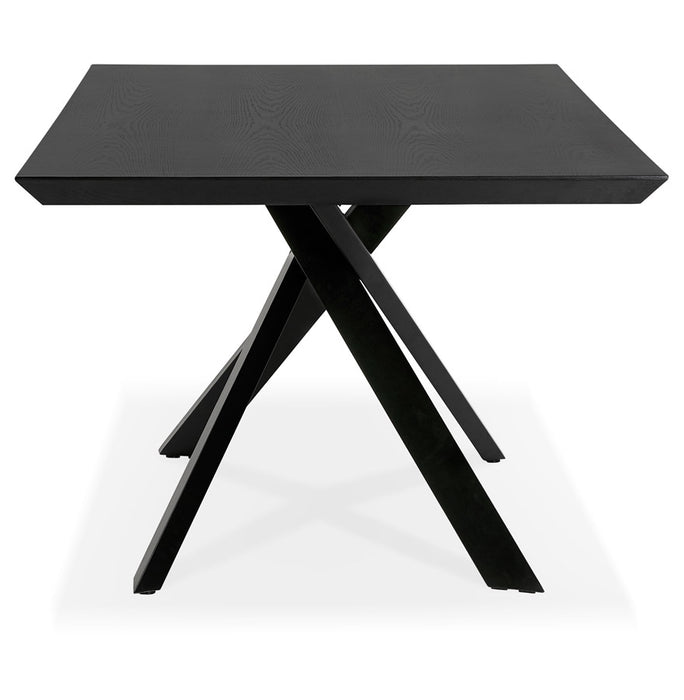 ROYAL 8 személyes étkezőasztal (100 x 200 x 75.5 cm) design lábazattal furnér lappal (több szín!)