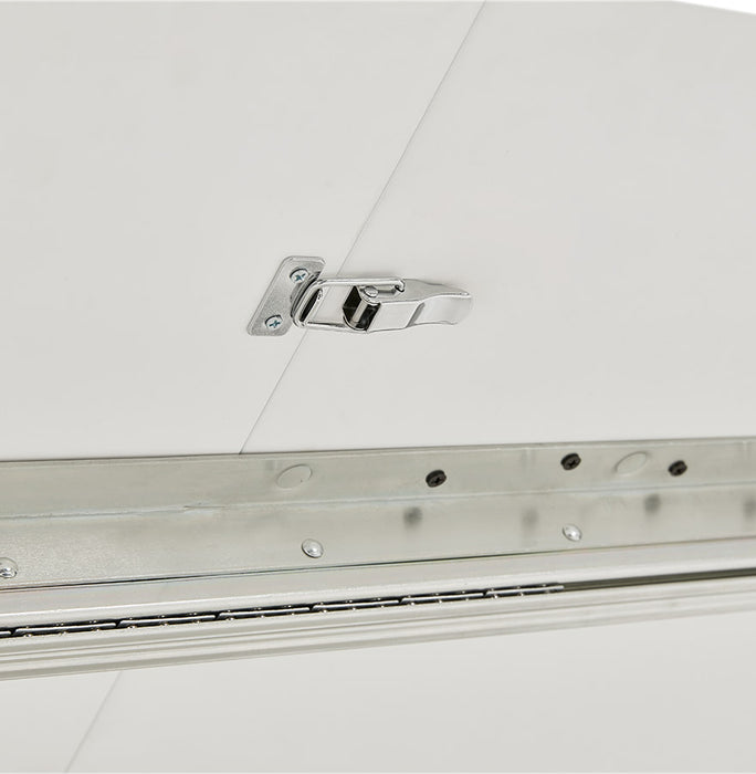 Diamanto 170-270 cm-ig bővíthető fehér színű tárgyalóasztal (100x170-270x73 cm)