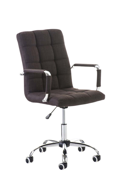 DeliV2_barna_szovet_irodai_forgoszek_krom_csillagtalp_Deluzzo