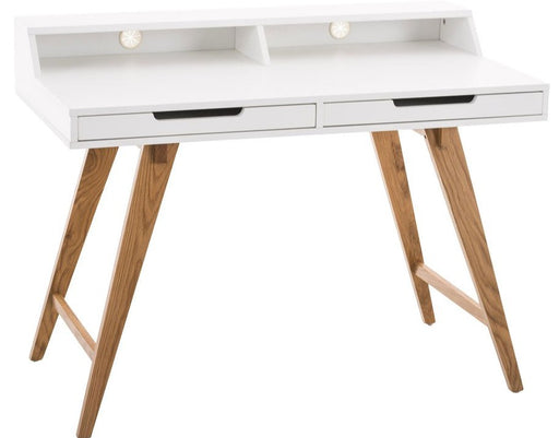 Eaton_fiokos_iroasztal_feher_natur_ tolgyfa_labbal_- Leértékelt_Deluzzo