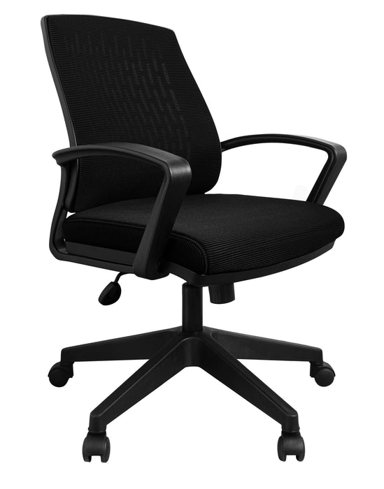 Enna_fekete_3Dmesh_halos_irodai_ forgoszek_130_kg_teherbirassal_fekete_csillagtalp_Deluzzo