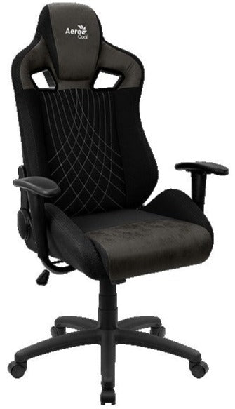 Gamer szék Aerocool EARL AeroSuede Iron Black Fekete