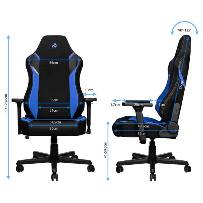 Nitro Concepts X1000 szövet gamer szék, kék