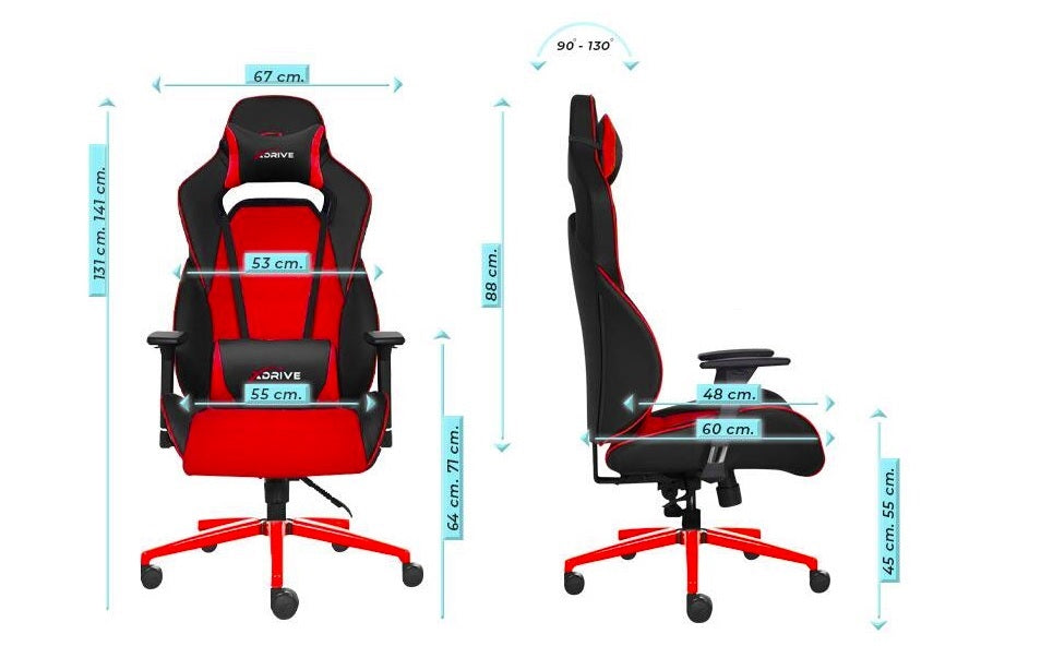 GOKTURK Professional gamer szék, nyak- és derékpárnával, 3D kartámasz