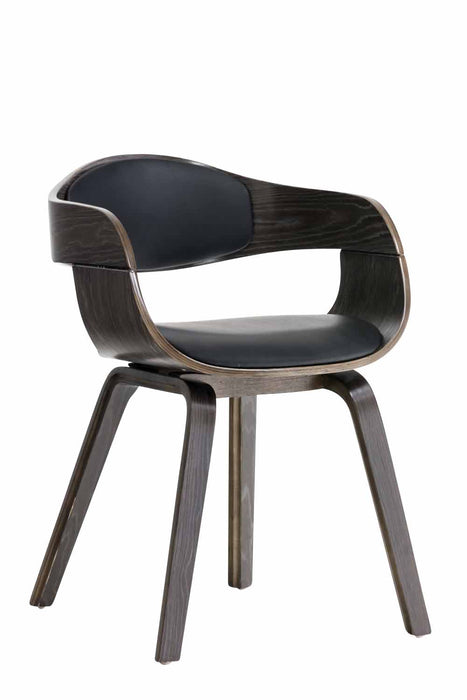 Kingston_fekete_hajlitott_fa_vaz_etkezoszek_fekete_mubor_ules_hattamla_ivelt fekete_lab_Deluzzo