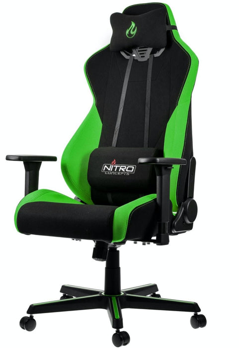 Nitro Concepts S300 szövet gamer szék, zöld