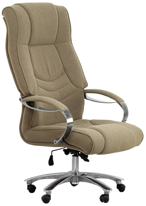 Opera_250 KG XXXL_vezetoi_forgoszek _vilagosbarna_szovet_krom_csillagtalp_Deluzzo