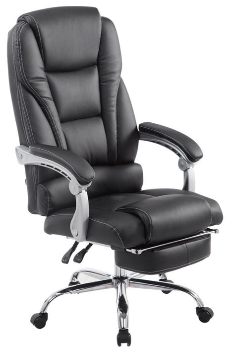 Pacific_fekete_mubor_fonoki_forgoszek_XL_ulesmeret_150kg_teherbiras_dontheto_hattamla_labtarto_krom_csillagtalp_Deluzzo