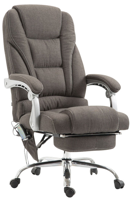 Pacific_sotetszurke_szovet_irodai_forgoszek_masszazs_funkcioval_labtartoval_ 150kg_teherbiras_krom_csillagtalp_Deluzzo