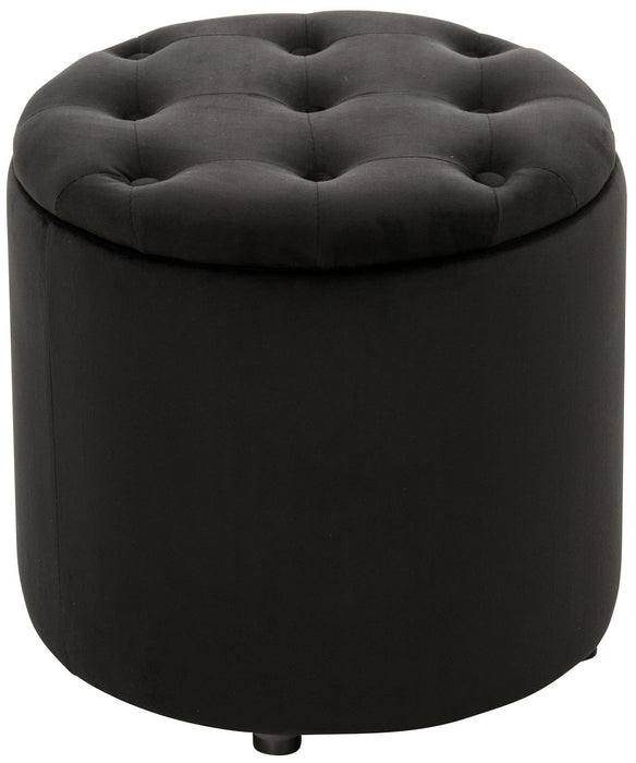 Pantin_tuzott_fekete_ barsony_puff_belso_tarolohellyel_Deluzzo