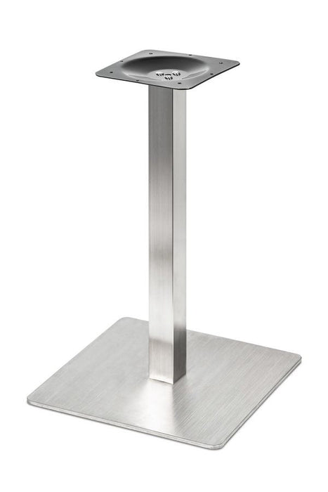 Rozsdamentes acél asztalláb négyzet alakú bázissal 71 és 73 cm magas