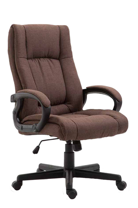 Sparta_XL_barna_szovet_irodai_forgoszek_140 kg-ig_fekete_csillagtalp_Deluzzo