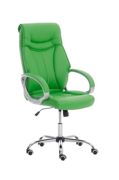 Torro_irodai_forgoszek_zold_mubor_karpit_krom csillagtalp_magas hattamlaval_150_kg-ig_Deluzzo