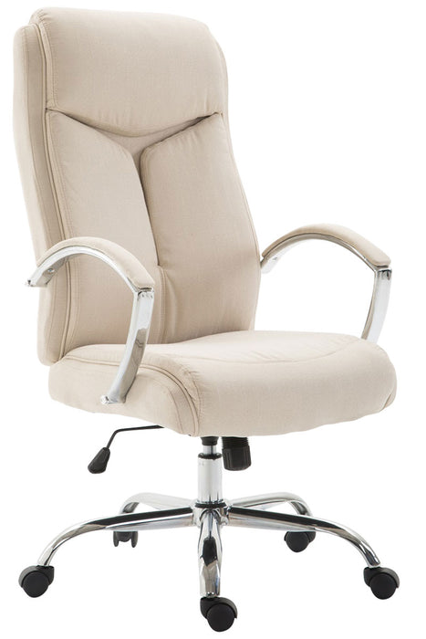 Vaud_krem_szovet_irodai_forgoszek 140 kg-ig_krom_csillagtalp_Deluzzo