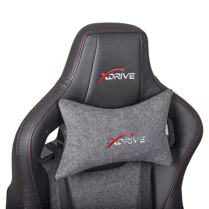 AKDENIZ gamer szék nyak- és derékpárnával, Hybrid szövet és műbőr, 3D kartámasz